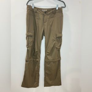 REI Co-op Convertible Pants Women's Army Cot Green Size 8 Petite
